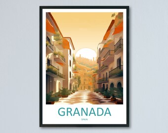 Granada Travel Print Wall Art Granada Wall Hanging Home Décor Granada Gift Art Lovers Spain Art Lover Gift Granada Wall Décor Granada Art