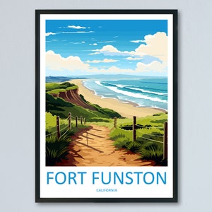 Fort Funston Travel Print Wall Art Fort Funston Wall Hanging Home Décor Fort Funston Gift Art Lovers California Art Lover Gift Fort Funston