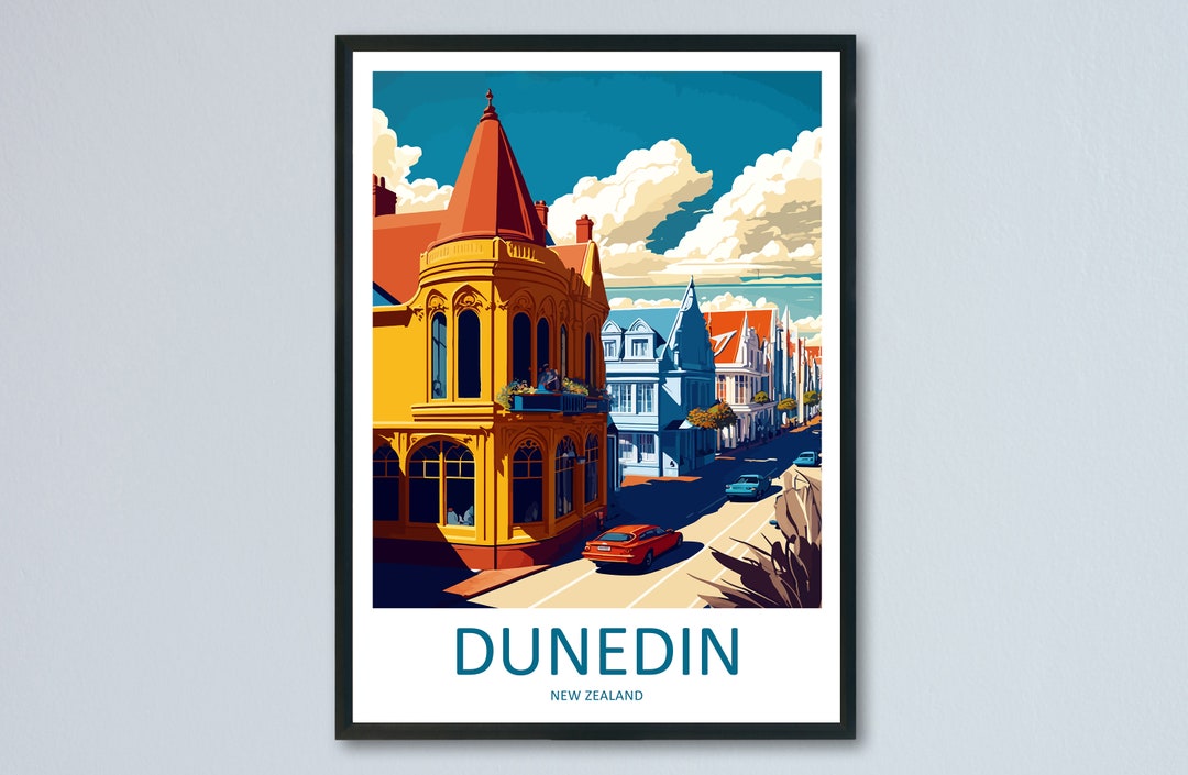 Dunedin Travel Print Wall Art Dunedin Wall Hanging Home Décor Dunedin