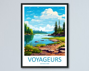 Voyageurs National Park Travel Print Wall Art Voyageurs National Park Wall Hanging Home Décor Voyageurs National Park Art Gift Poster