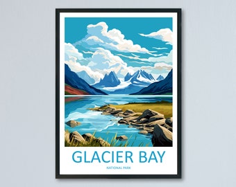 グレイシャーベイポスターアラスカ旅行プリントグレイシャーベイ国立