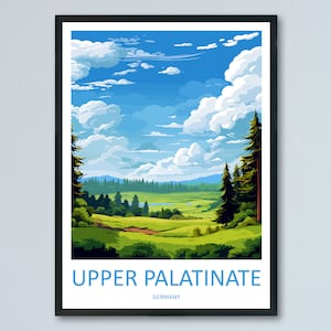 Opper-Palts reizen afdrukken Opper-Palts Home decor Duitsland Art Print Duitsland Opper-Palts muur afdrukken cadeau voor fans van Duitsland