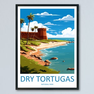 Dry Tortugas National Park Travel Print Wall Art Dry Tortugas National Park Wall Hanging Home Décor Dry Tortugas National Park Gift Art