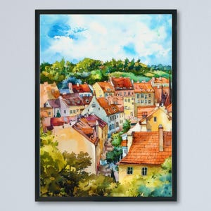 Lublin Watercolor Poster Wall Art Lublin Wall Hanging Home Décor Lublin Gift Art Lovers Poland Wall Art Lublin Travel Poster Gift