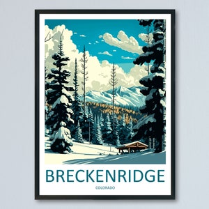 Breckenridge Travel Print Wall Art Breckenridge Wall Hanging Home Décor Breckenridge Gift Art Lovers Ski Art Lover Gift Breckenridge Print