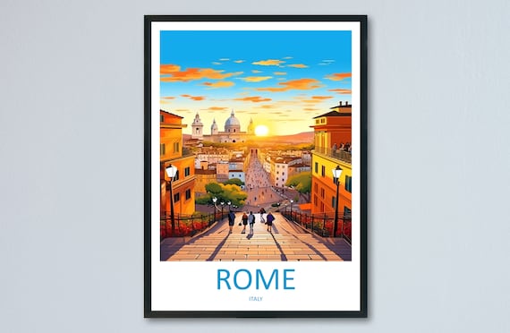 Rome Travel Print Wall Art Rome Wall Hanging Home Décor Rome Gift Art Lovers Italy Art Lover Gift Rome Print Italy Wall Art Decor