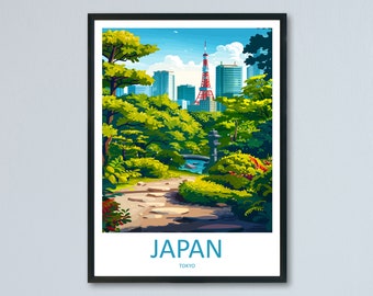 Japan Travel Print Wall Art Japan Wall Hanging Home Décor Japan Gift Art Lovers Tokyo Art Lover Gift Tokyo Travel Gift