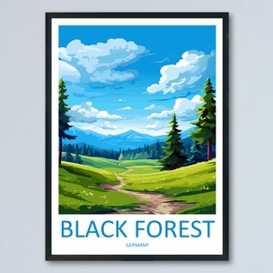 Black Forest Travel Print Black Forest Home Décor Germany Art Print Germany Black Forest Wall Print For Black Forest Gift For Germany Wall
