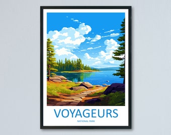 Voyageurs National Park Travel Print Wall Art Voyageurs National Park Wall Hanging Home Décor Voyageurs National Park Art Gift Poster