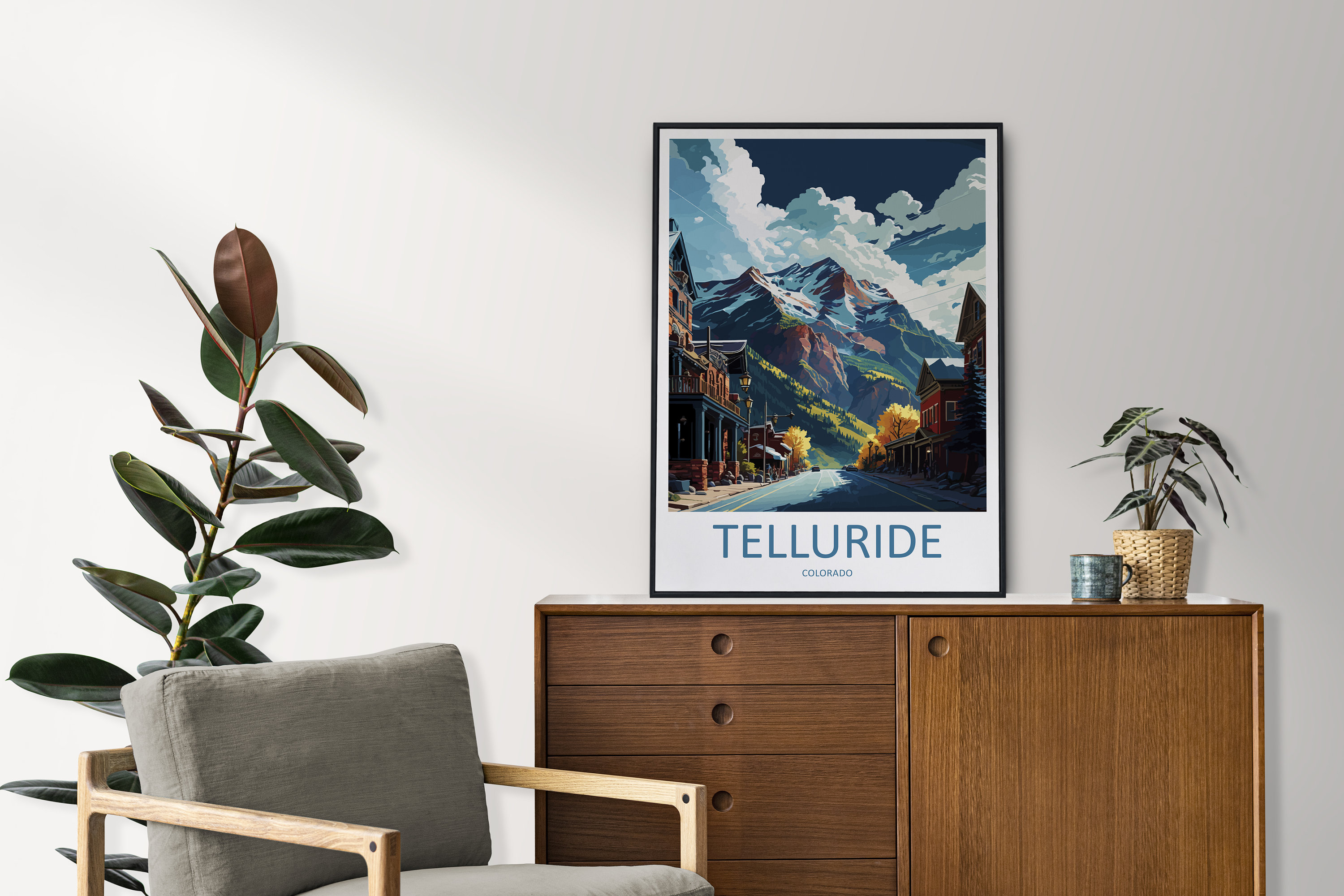 Telluride Travel Print Wall Art Telluride Wall Hanging Home Décor ...