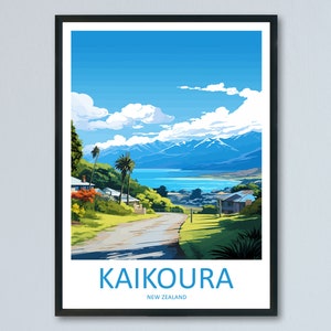 Kaikoura Travel Print Wall Art Kaikoura Wall Hanging Home Décor Kaikoura Gift Art Lovers New Zealand Art Lover Gift Kaikoura NZ Art