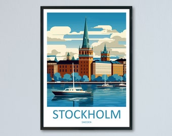 Stockholm Print Stockholm Home Décor Sweden Art Print Stockholm Wall Print For Sweden Gift Wall Hanging Stockholm Home Decor Artwork Swedish