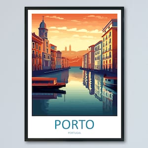 Porto Travel Print Wall Art Porto Wall Hanging Home Décor Porto Gift Art Lovers Portugal Art Lover Gift Porto Wall Décor Porto Travel Art