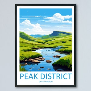 Peak District Print Peak District Home Decor Landscape Art Print Peak District Wall Art Nature Enthusiast Gift Wall Hanging Peak District UK