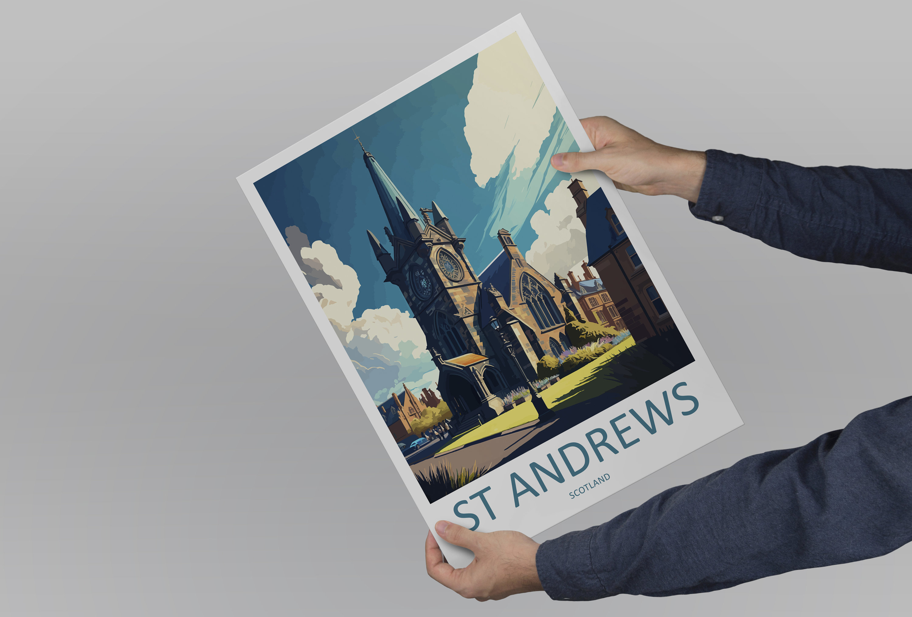 St Andrews Travel Print Wall Art St Andrews Wall Hanging Home Décor St ...