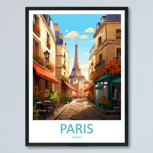 Paris Travel Print Wall Art Paris Wall Hanging Home Décor Paris Gift Art Lovers France Art Lover Gift Paris Print France Wall Art Décor