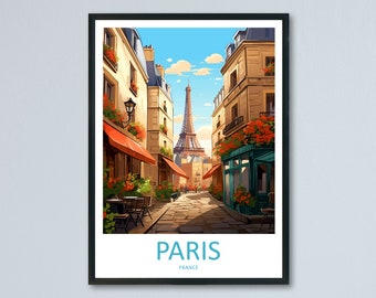 Paris Travel Print Wall Art Paris Wall Hanging Home Décor Paris Gift Art Lovers France Art Lover Gift Paris Print France Wall Art Décor