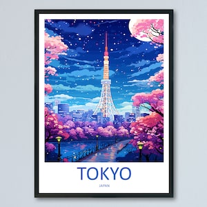Japan Travel Print Wall Art Japan Wall Hanging Home Décor Japan Gift Art Lovers Tokyo Art Lover Gift Tokyo Travel Gift