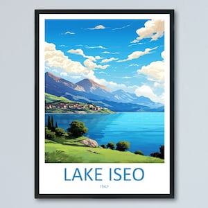 Lake Iseo Travel Print Wall Art Lake Iseo Italy Wall Hanging Home Decor Lake Iseo Gift Art Lovers Wall Art Print Lake Iseo Italy