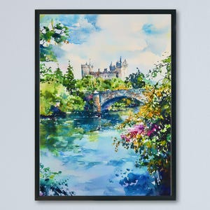 Kilkenny Watercolor Poster Wall Art Kilkenny Wall Hanging Home Décor Kilkenny Gift Art Lovers Ireland Wall Art Kilkenny Travel Poster Gift