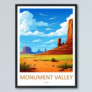 Monument Valley Travel Print Wall Art Monument Valley Wall Hanging Home Decor Arizona Art Gift Monument Valley Lovers Arizona Desert Art