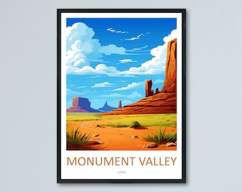 Stampa da parete con viaggio nella Monument Valley, decorazione da parete della Monument Valley, decorazione per la casa, regalo artistico dell'Arizona, amanti della Monument Valley, arte del deserto dell'Arizona