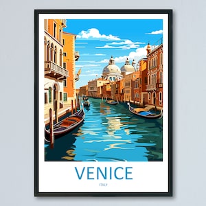 Venice Travel Print Wall Art Venice Italy Wall Hanging Home Decoration Venice Gift Art Lovers Wall Art Print Venice Italy St. Mark's Square