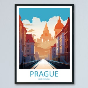 Prague Travel Print Wall Art Prague Wall Hanging Home Décor Prague Gift Art Lovers Czech Republic Art Lover Gift Prague Art Decor