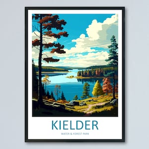 Kielder Water & Forest Park Travel Print Wall Art Kielder Wall Hanging Home Décor Kielder Gift Art Lovers England Art Lover Gift Print