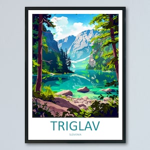 Triglav Travel Print Triglav Home Décor Slovenia Art Print Triglav Wall Print For Triglav Gift Wall Hanging Triglav Artwork Décor Hanging