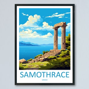 Samothrace Travel Print Wall Art Samothrace Wall Hanging Home Decor Samothrace Gift Art Lovers Wall Art Print Samothrace Wall Samothrace