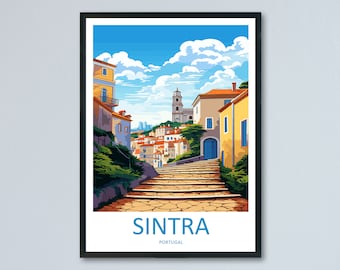 Sintra Travel Print Wall Art Sintra Wall Hanging Home Décor Sintra Gift Art Lovers Portugal Art Lover Gift Sintra Wall Décor