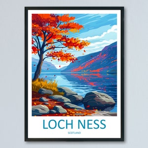 Loch Ness Print Loch Ness Home Décor Landscape Art Print Loch Ness Wall Art for Scotland Enthusiast Gift Wall Hanging Loch Ness Scotland Art