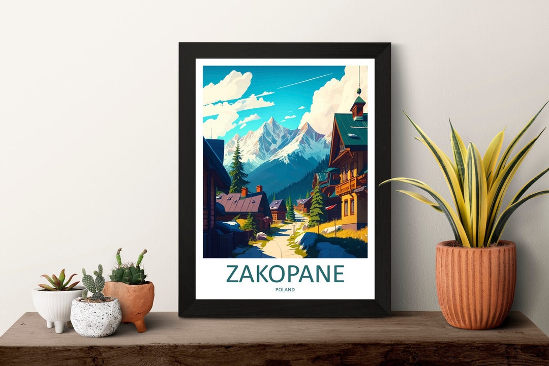 Zakopane Travel Print Zakopane Home Décor Poland Art Print Polish Wall