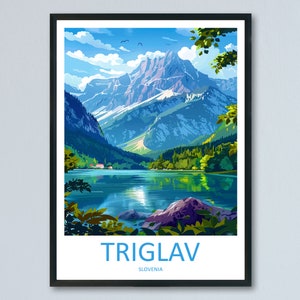 Triglav Travel Print Triglav Home Décor Slovenia Art Print Triglav Wall Print For Triglav Gift Wall Hanging Triglav Artwork Décor Hanging