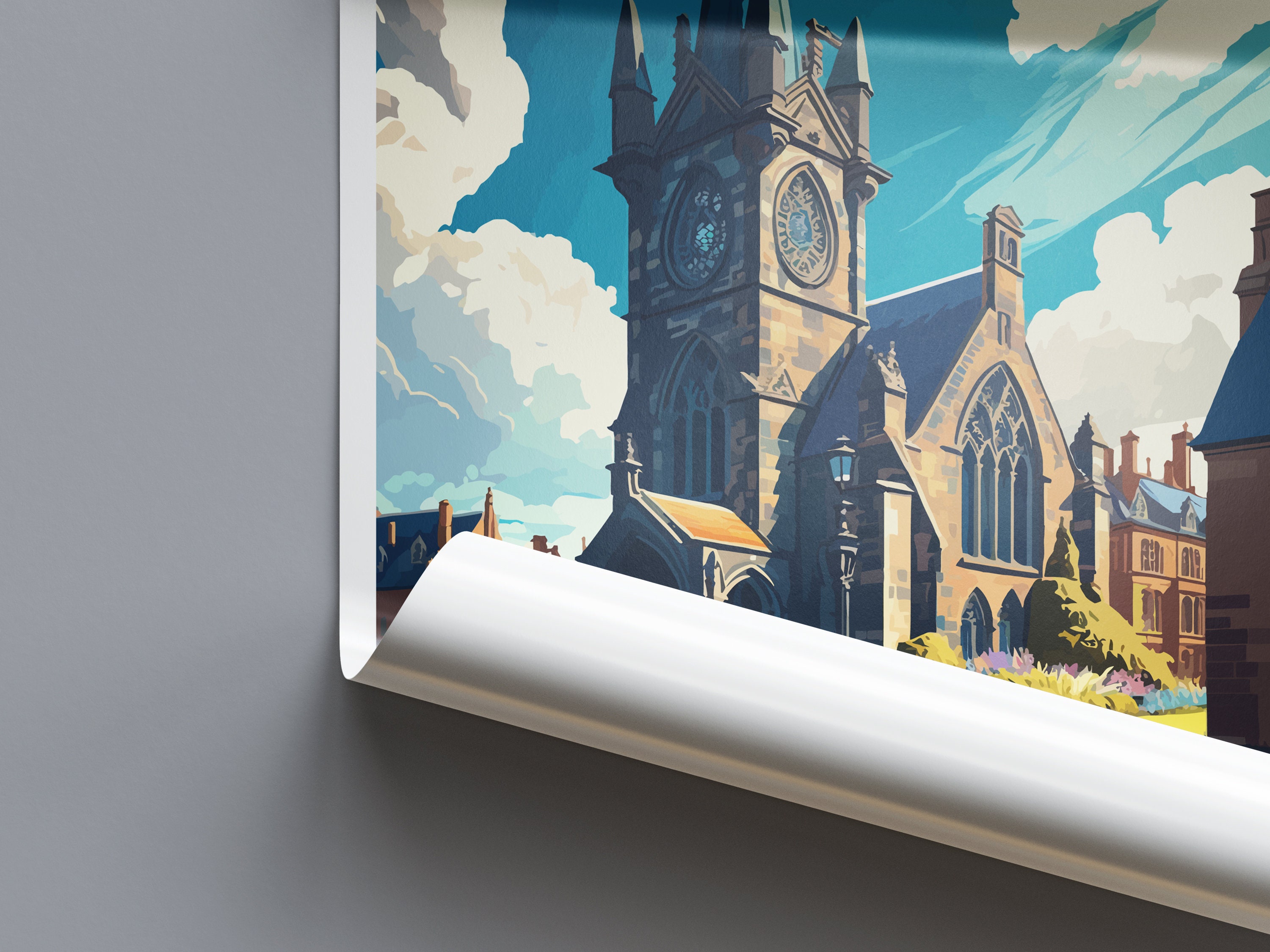 St Andrews Travel Print Wall Art St Andrews Wall Hanging Home Décor St ...