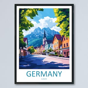 Germany Travel Print Wall Art Germany Wall Hanging Home Decoration Germany Gift Art Lovers Wall Art Print Art Germany Poster