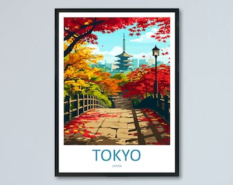 Japan Travel Print Wall Art Japan Wall Hanging Home Décor Japan Gift Art Lovers Tokyo Art Lover Gift Tokyo Travel Gift