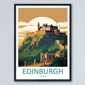 Edinburgh Cityscape Print Edinburgh Home Decor European City Art Print Edinburgh Wall Art Scotland Enthusiast Gift Wall Hanging Edinburgh