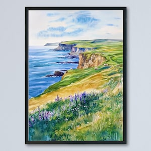 Orkney Islands watercolor poster Wall Art Orkney Islands Wall Hanging Home Décor Orkney Islands Gift Art Lovers Scotland Art Lover Gift