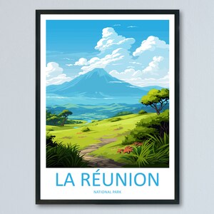 La Réunion National Park Travel Print Wall Art La Réunion Wall Hanging Home Décor La Réunion National Park Gift Art Lovers France Art Lover