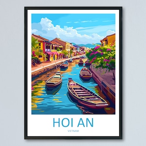 Hoi An Travel Print Wall Art Hoi An Wall Hanging Home Décor Hoi An Gift Art Lovers Vietnam Art Lover Gift Hoi An Wall Art For Vietnam Lover