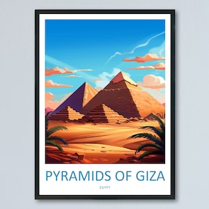 Cairo Travel Print Wall Art Cairo Egypt Wall Hanging Home Decoration Cairo Gift Art Lovers Wall Art Print Cairo Great Pyramids Of Giza