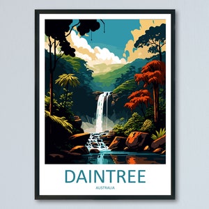 Daintree Travel Print Wall Art Daintree Wall Hanging Home Décor Daintree Gift Art Lovers Wall Art Australia Travel Print Daintree