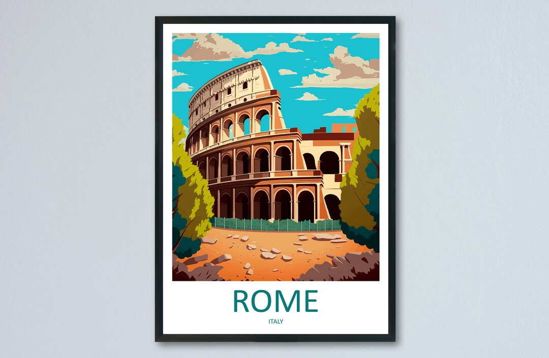Rome Travel Print Wall Art Rome Wall Hanging Home Décor Rome Gift Art