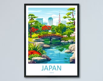 Japan Travel Print Wall Art Japan Wall Hanging Home Décor Japan Gift Art Lovers Tokyo Art Lover Gift Tokyo Travel Gift