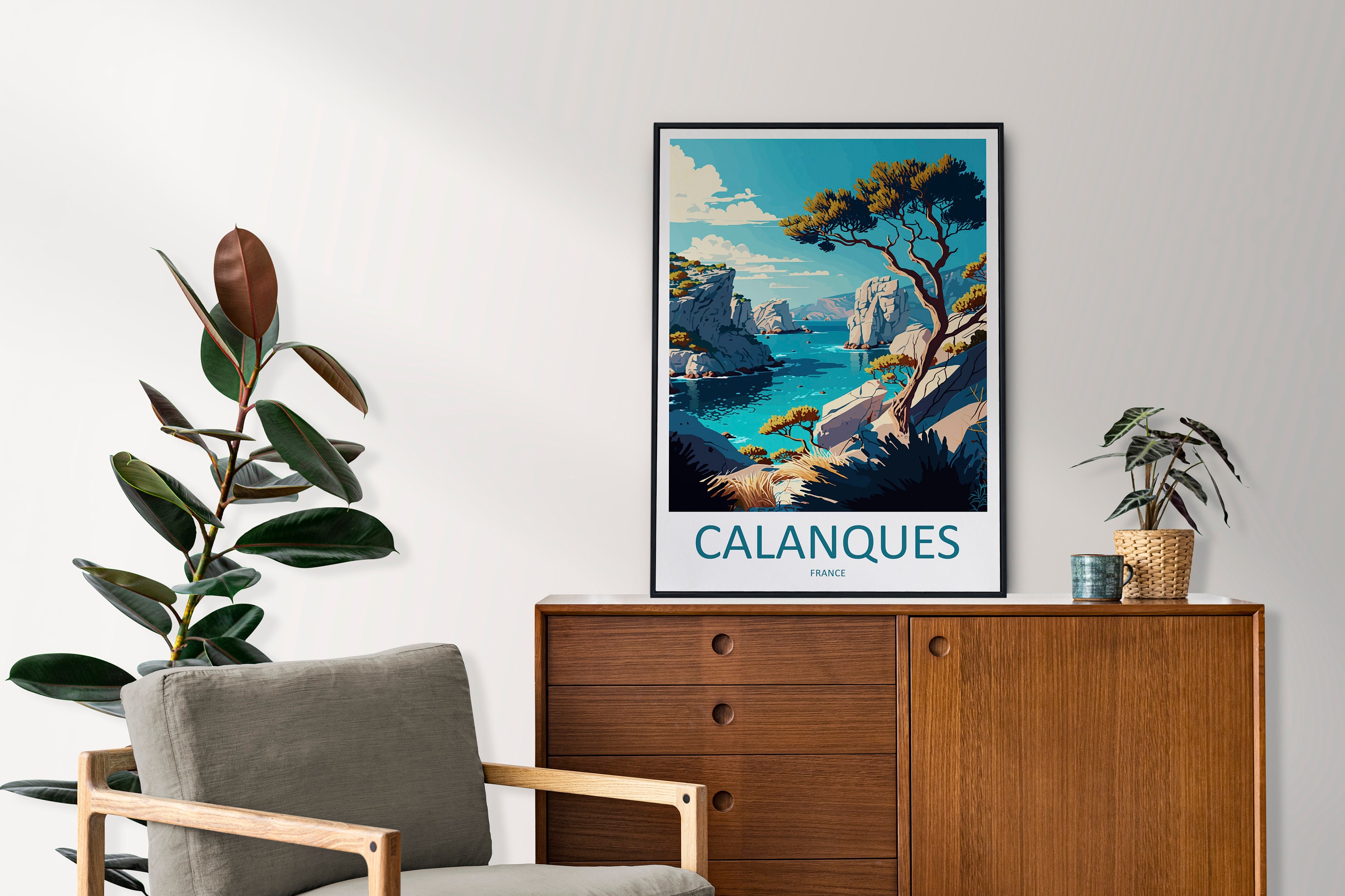 Discover Affiche Les Calanques Voyage Ancien