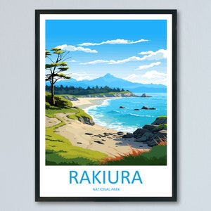 Rakiura National Park Travel Print Wall Art Rakiura National Park Wall Hanging Home Décor Rakiura National Park Gift Art Lovers New Zealand