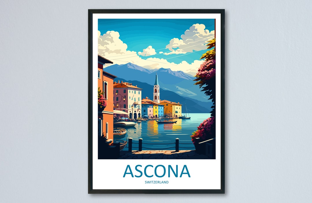 ASCONA SWITZERLAND ART PRINT POSTER main image 0