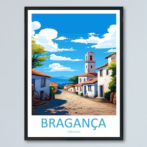 Bragança Travel Print Wall Art Bragança Wall Hanging Home Décor Bragança Gift Art Lovers Portugal Art Lover Gift Bragança Wall Art